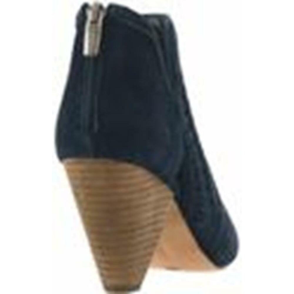 Vince Camuto Ebelin Suede Cone-Heel Shootie Dark Navy US 8M MSRP $109 - Picture 3 of 4